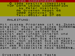Running screen