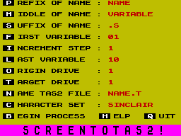 Running screen
