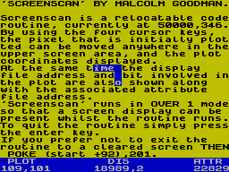 Running screen