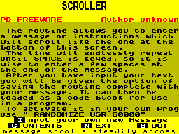 Running screen
