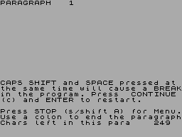Running screen