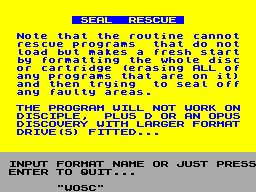 Running screen