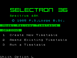 Running screen