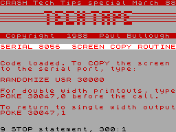 Running screen