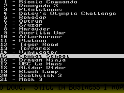 Running screen
