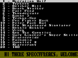 Running screen