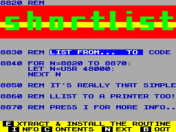 Running screen