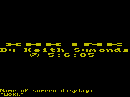 Running screen