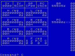 Running screen