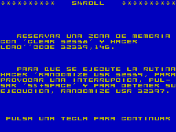 Running screen