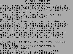 Running screen