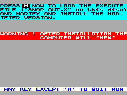 Running screen
