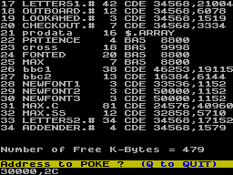 Running screen