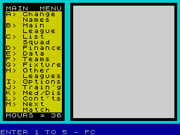 Running screen