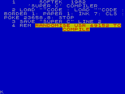 Running screen