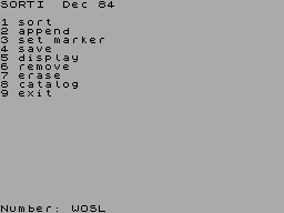 Running screen