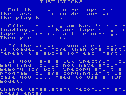 Running screen