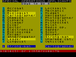 Running screen