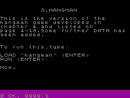 Running screen