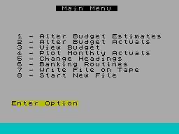Running screen