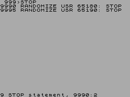 Running screen