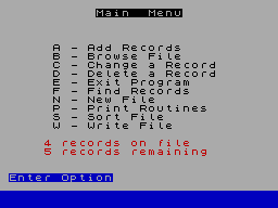 Running screen