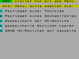 Running screen