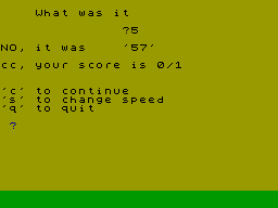 Running screen