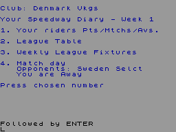 Running screen