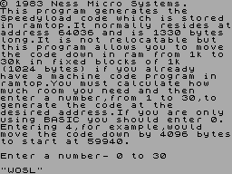 Running screen