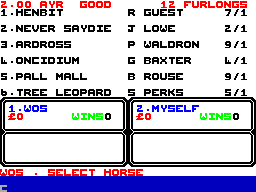 Running screen