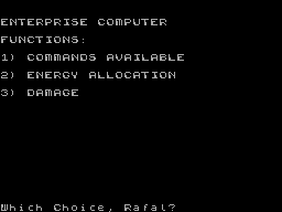 Running screen