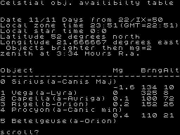 Running screen