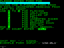 Running screen