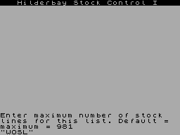 Running screen