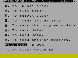 Running screen
