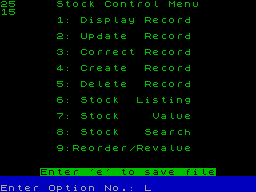 Running screen