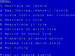 Running screen