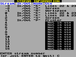 Running screen