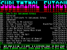 Running screen