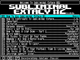 Running screen