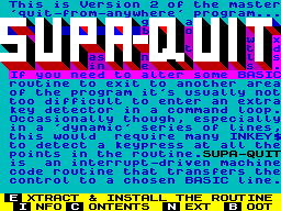 Running screen