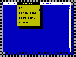 Running screen