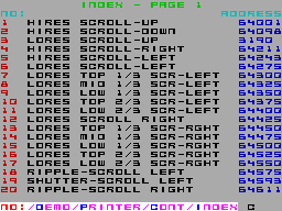 Running screen