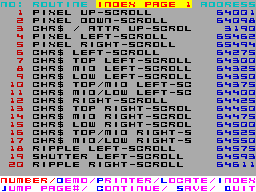 Running screen