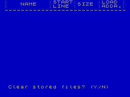 Running screen