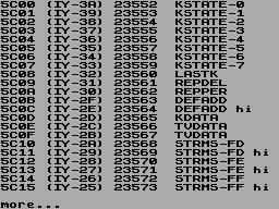 Running screen