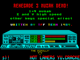 Running screen