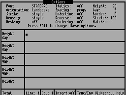 Running screen