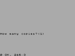 Running screen